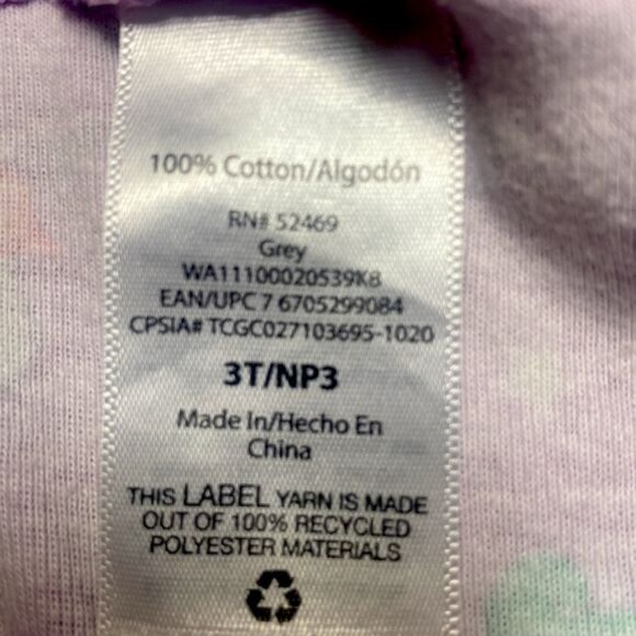 Garanimals Floral Print Jeggings Purple Unicorn Print PJ Pant Bottoms Bundle 3T - Picture 5 of 7